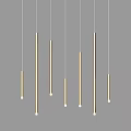 Modern Slim Pink Pendant Lights Hanging From Ceiling For Contemporary Home Decor