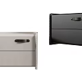 Modern Minimalist Bedside Tables With Drawers In Light And Dark Colors