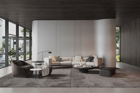 Minotti living room 3d model