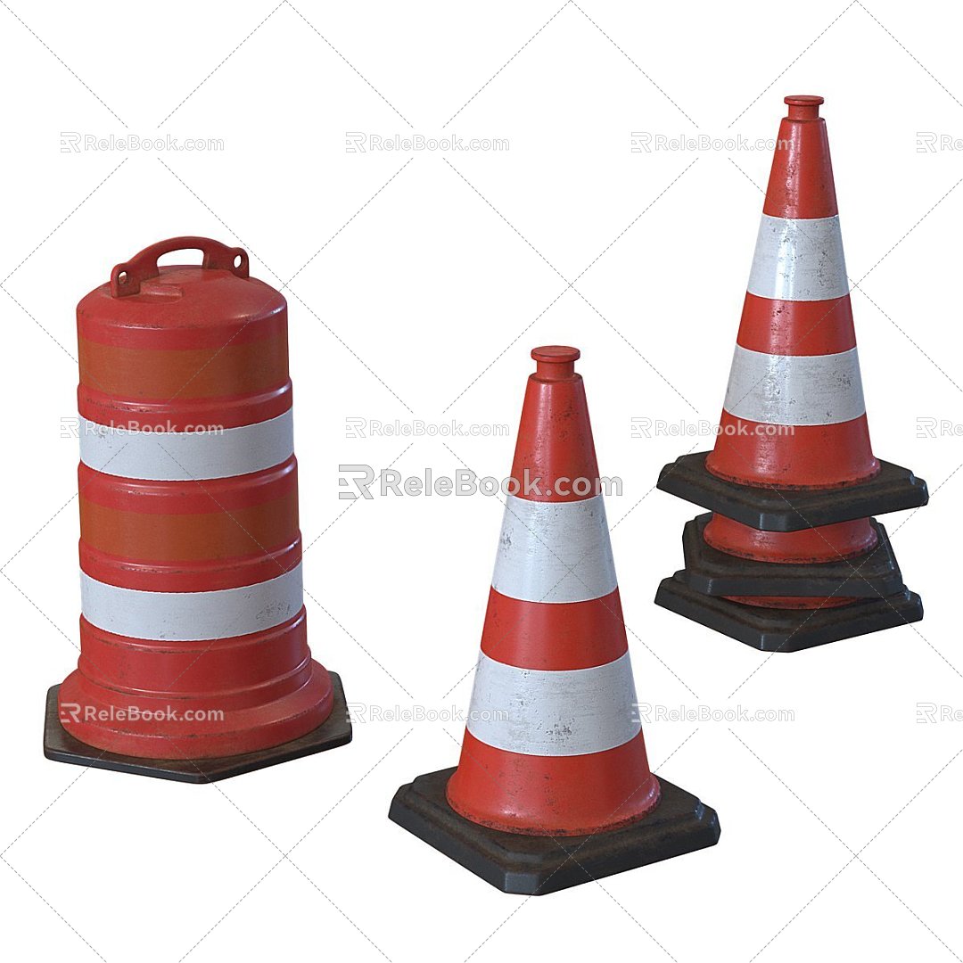 Modern Gardening Sketch Cone Road Cone Road Exterior Decoration 3d model