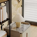 Table Lamp Table Lamp Side Bookshelf 3d model