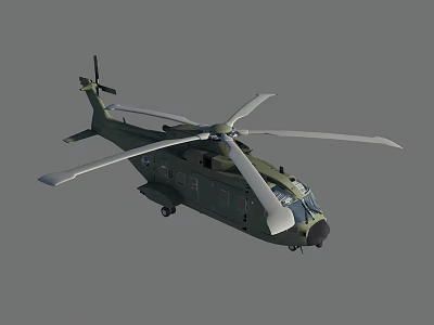 Modern Helicopter Aircraft 3d model