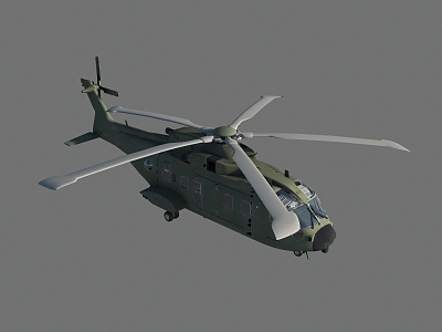 Modern Helicopter Aircraft 3d model