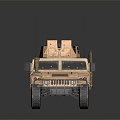 Modern Bulletproof Car Armed Car Armed Bulletproof Car Military Jeep Off-road Jeep Hummer 3d model