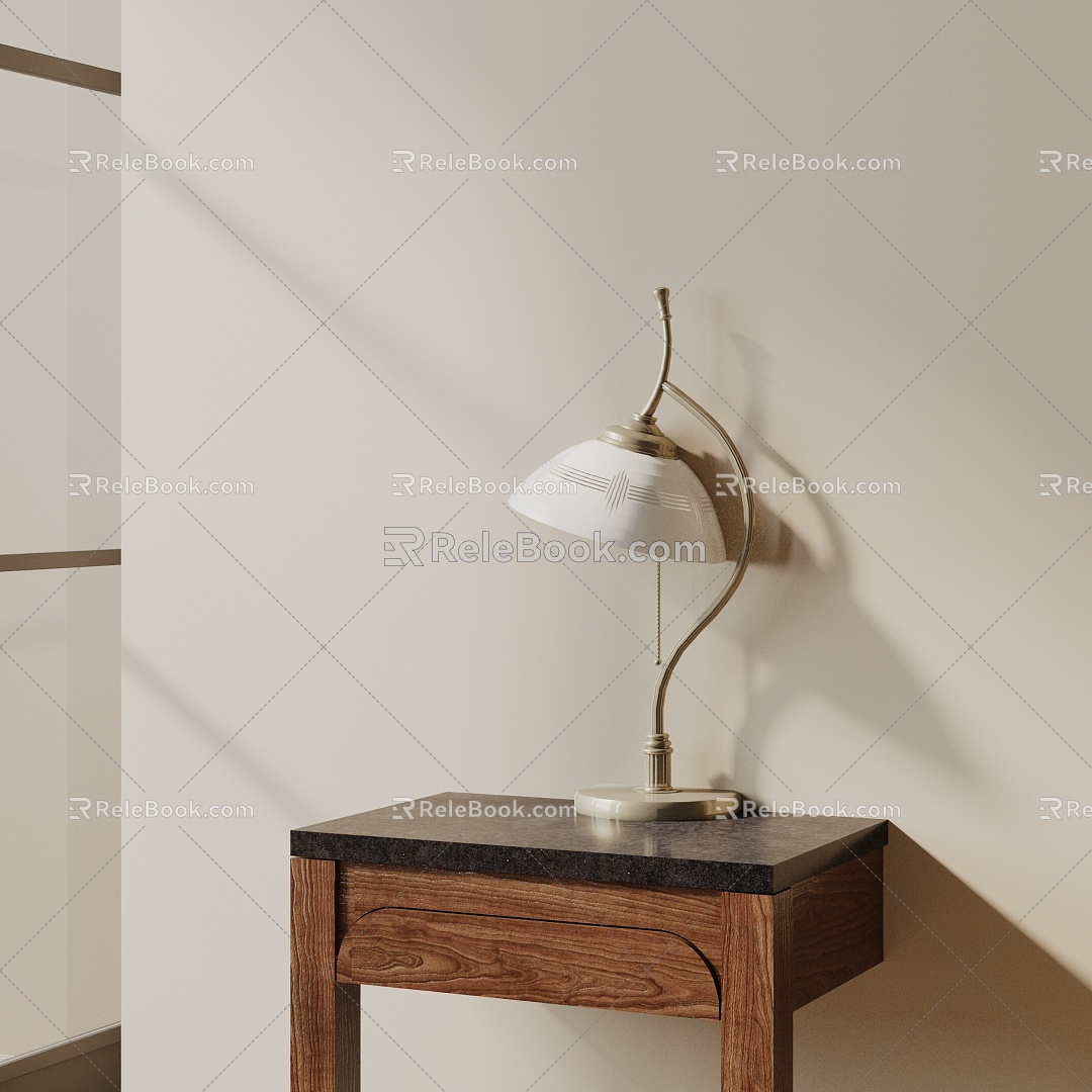 Modern table lamp 3d model