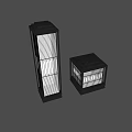 Two Traditional Square Outdoor Lights With Lattice Design Dark Frame And Translucent Panels