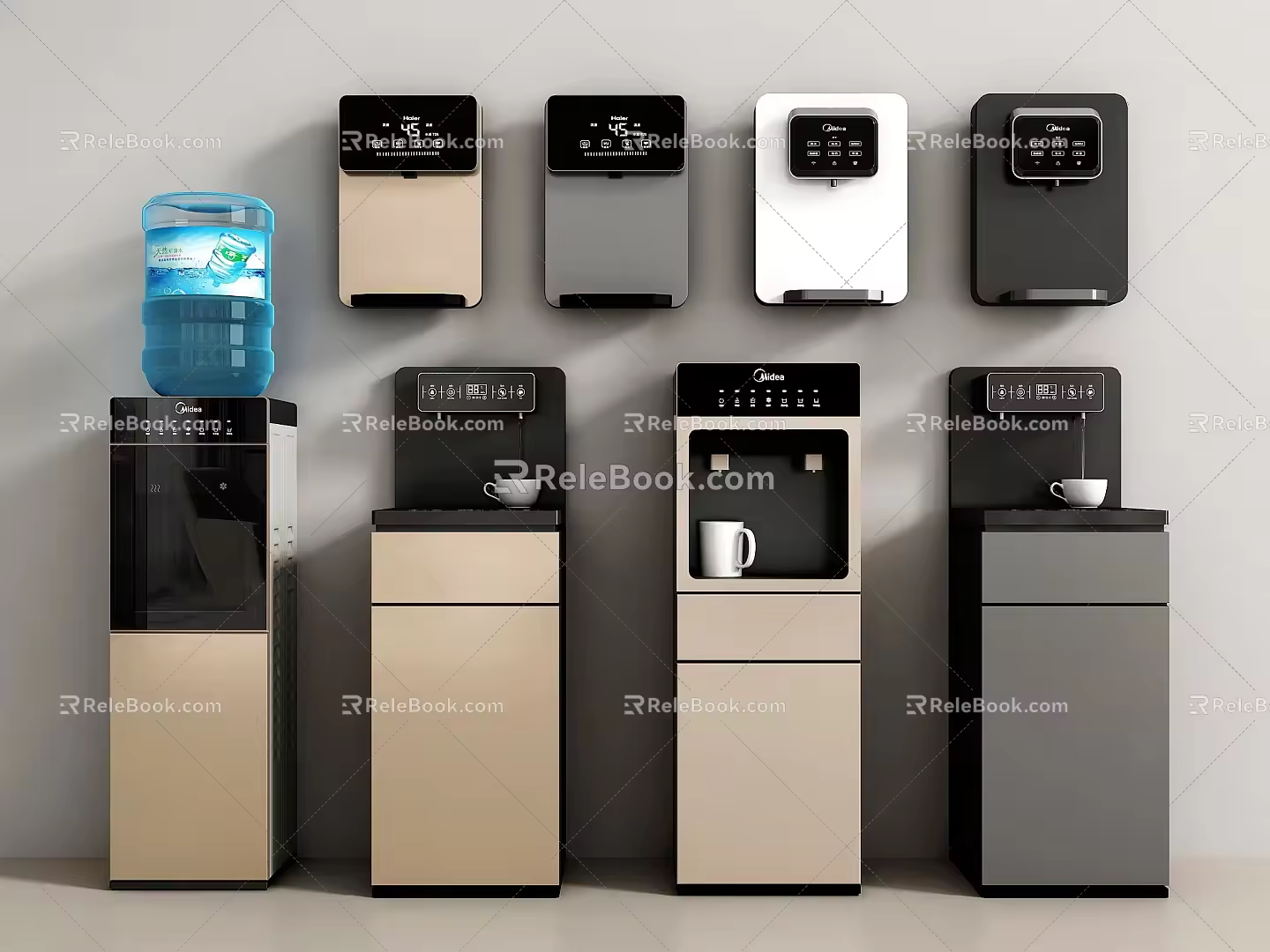 Drinking Water Machine Direct Drinking Machine Tea Bar Machine Pipeline Machine Barreled Water Barreled Water Drinking Machine 3d model