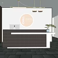 Modern Front Desk 3d model