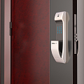 Modern security door security door intelligent password lock 3d model