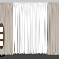 Gray Blackout Curtains with White Sheer Panels in Modern Home Interior