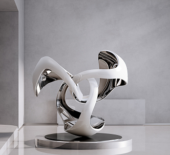 Modern Sculpture Abstract Sculpture 3d model