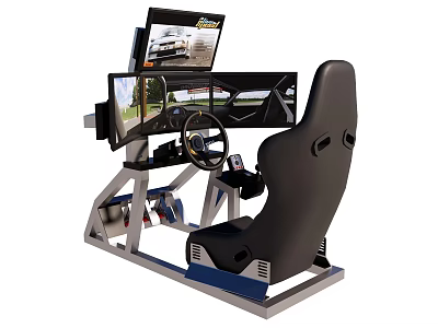 E-Sports Chair Game Chair Racing Simulator 3d model