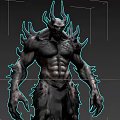 Game and Movie Character With Spike Covered Body Muscular Build And Demonic Design
