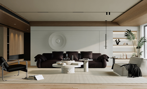 modern living room 3d model