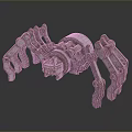 Robot Spider Robot Mecha Spider Science Fiction Spider Mechanical Spider Battery Spider Tower Defense 3d model