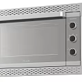 Modern Built in Oven With Stainless Steel Finish And Knobs 3d model