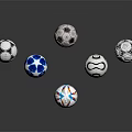 Diverse Patterned Soccer Balls As Essential Sports Equipment For Training And Matches