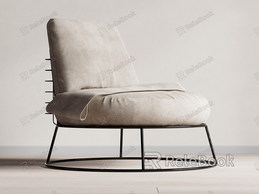 Single sofa lounge chair model