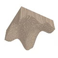 Unique Wave Shaped Wooden Ceiling With Perforated Details