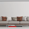 New Chinese-style Three-person Sofa Rattan Multi-person Sofa 3d model