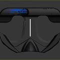 Professional Golf Putter With Black Body Blue Shaft And Ergonomic Design