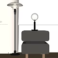 Table lamp table lamp side 3d model