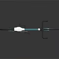 Teal Modern Bicycle With White Seat Black Handlebars And White Rims