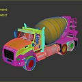 Yellow Toy Concrete Mixer Truck For Kids Playtime And Collection