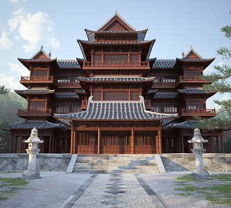 Chinese ancient building 3d model