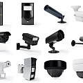 Projection Monitoring Security Cameras With Various Types And Designs For Surveillance