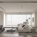 Modern Living Room Interior With Light Gray Sofa Coffee Table Vase And Decorative Berries