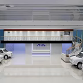 BAIC BJEV 4S Store Modern Building With Car Display And Glass Windows