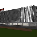 Modern Building Exterior of Fumei Aojite Furniture Decoration Mall with Glass Curtain Wall