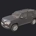 Dark Toyota SUV With Roof Rack Alloy Wheels And Modern Design