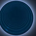 Tech-Integrated Commercial Equipment Featuring Blue Circular LED Dot Matrix 3d model