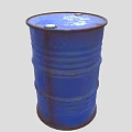 Industrial Equipment Blue Metal Storage Drum with Rustic Finish and Durable Design