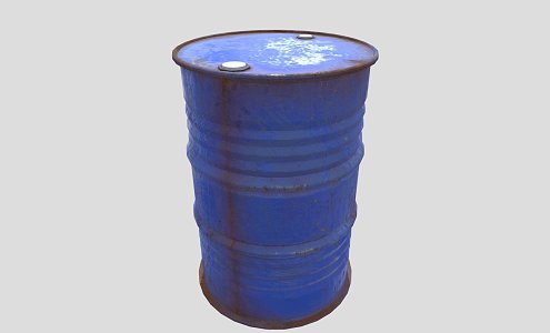 Modern Barrel Rusty Metal Barrel 3d model