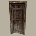 Modern Wooden Door Chinese Style Wooden Door Old Wooden Door Gate 3d model