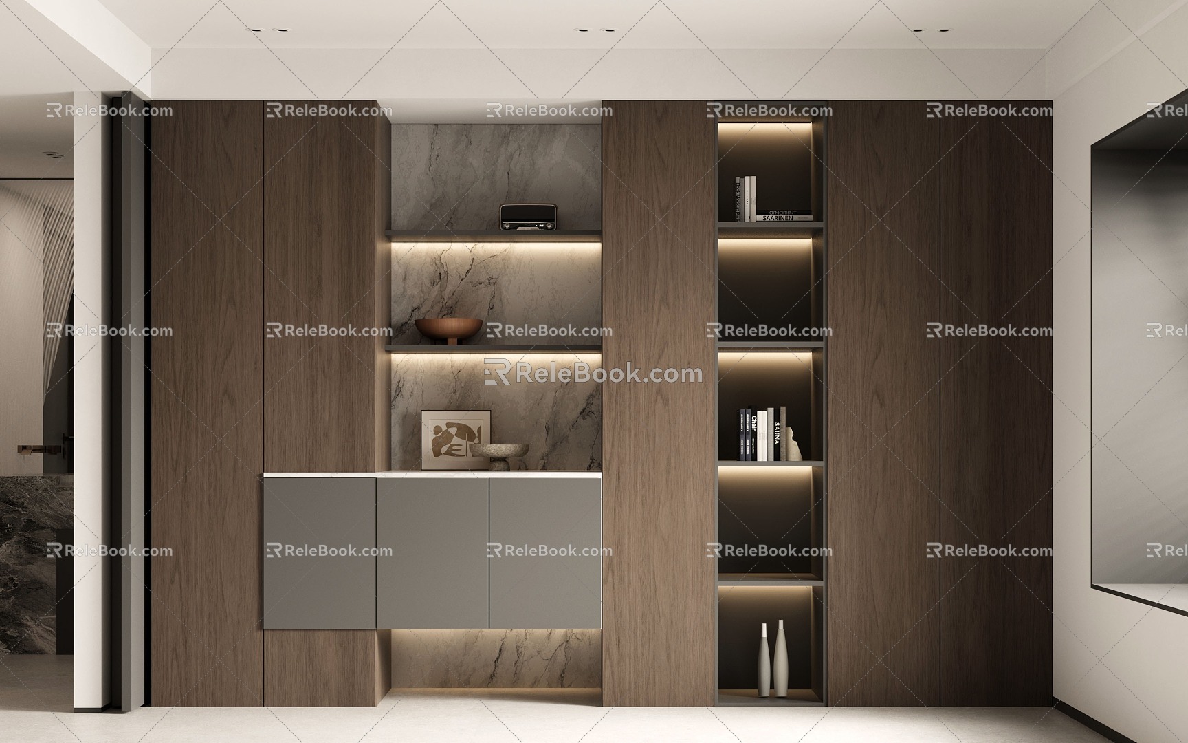 Italian Decorative Cabinet 3d model