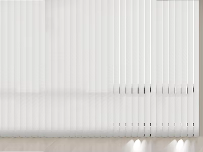 White Venetian Blinds Enhancing Window Light in Modern Interior Design 3d model
