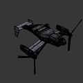 Military Tiltrotor Helicopter With Gray Body Large Rotors And Number 12