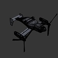 Osprey helicopter 3d model