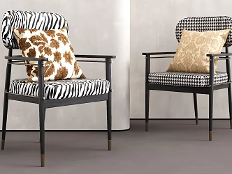 Dining Chair Single Chair Leisure Chair 3d model