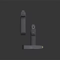 Two Modern Tactical Black Pistols With Sleek Design And Reflective Finish
