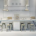Modern experiment table 3d model