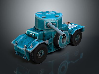 Modern Tank Cartoon Tank Animation Tank 3d model