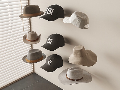 hat sun hat baseball cap 3d model