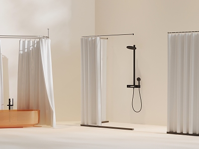 Bathroom Curtain Shower Curtain Bathtub model