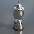 Trophy Silver Cup Decorations Champion Trophy Medal Creative Trophy Low Face Number Low Model Simple Model Game Sub-era Film and Television Level Super Realism 3d model