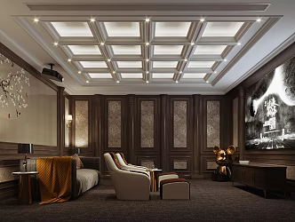American Video Room 3d model